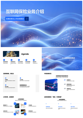 2025互联网保险业务发展前景与市场渠道优势解析PPT模板
