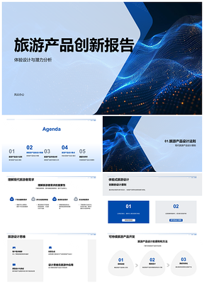 2025旅游产品创新设计思维驱动绿色智能体验PPT模板