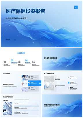 2025医疗保健投资公司发展策略未来扩产展望投资者关系PPT模板