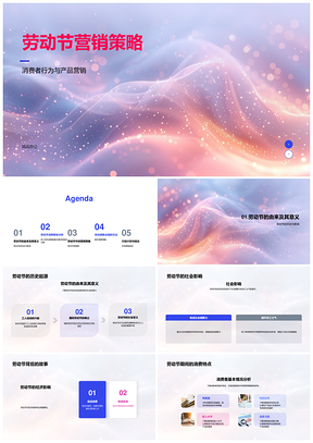 2025劳动节营销策略消费者需求产品价格市场竞争PPT模板