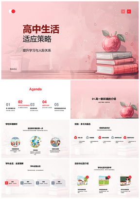 2025高效学习压力管理人际沟通适应新环境策略PPT模板