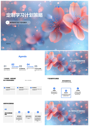 2025定制学习计划策略PPT模板