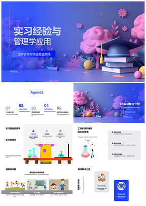 2025实习管理应用团队项目协调推进管控PPT模板