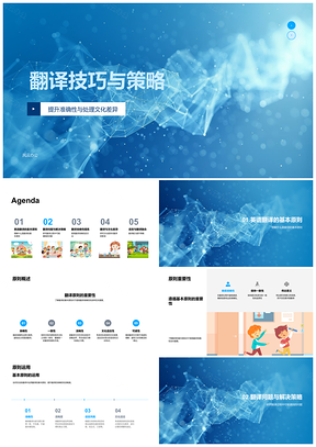 2025翻译技巧策略解决英译文化差异提升准确性PPT模板