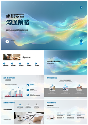 2025组织变革高管员工开放沟通克阻策略PPT模板