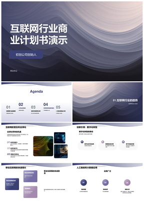 2025全球化数字化转型创始人风投商业计划书PPT模板