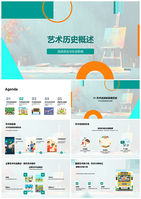 2025艺术流派发展历史及社会影响解析PPT模板