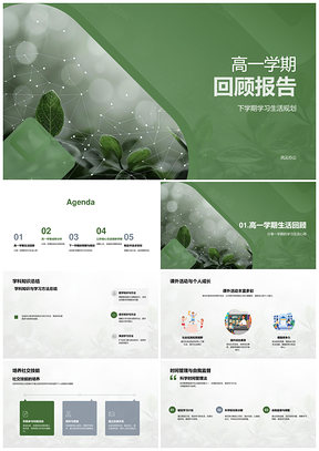 2025高一学期回顾报告总结模板