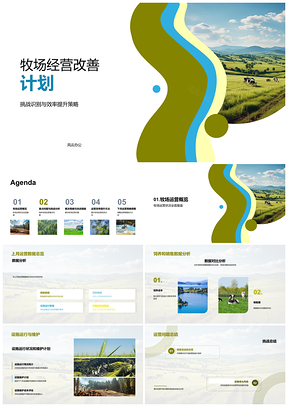 2025牧场经营挑战效率提升运营风控数据优化PPT模板