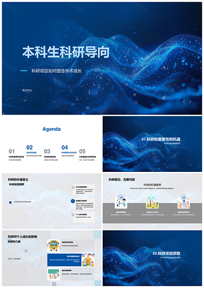 2025本科生科研项目学术成长与申请策略PPT模板
