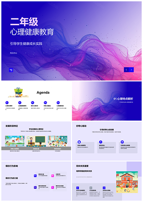 2025二年级心理健康教育好奇探索模仿观察PPT模板