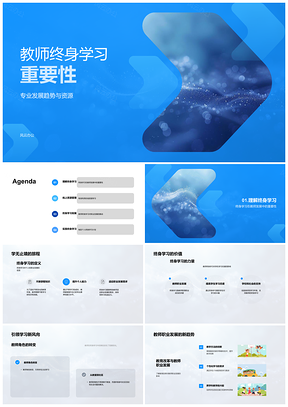 2025教师终身学习资源整合与多维角色发展PPT模板