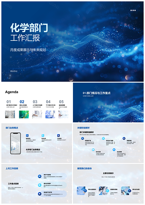 2025化学部门月度研展规划解策总结PPT模板