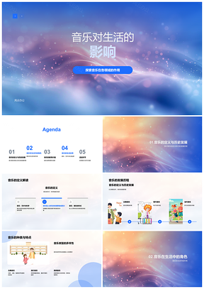 2025音乐定义发展种类特点及身心社会审美影响PPT模板