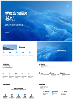 2025客户需求满足策略季度服务总结反馈改进PPT模板
