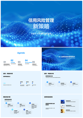 2025银行信用风险管理新策略工具与培训增效PPT模板