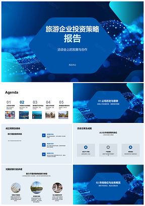 2025旅游企业投资策略竞争优势合作发展伙伴盈利PPT模板