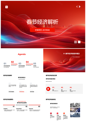 2025春节经济消费趋势与商业机遇解析PPT模板