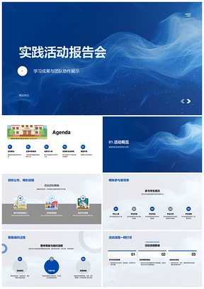 2025实践活动团队协作学习策略组织成长报告PPT模板