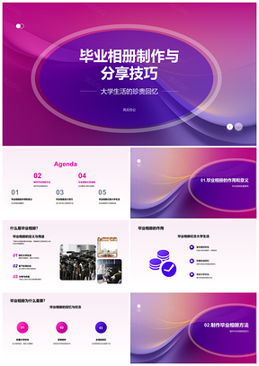 2025毕业相册制作分享全攻略PPT模板