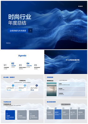 2025时尚行业年度总结营销财务新品销额市占满意度PPT模板
