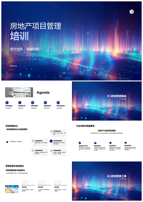 2025房地产项目管理工具全流程风险管理培训PPT模板