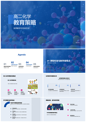 2025高二化学实例互动策略课标重点挑战认知发展PPT模板