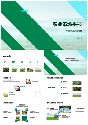 2025农业市场季报销售策略产品调整趋势消费数据份额竞争分析PPT模板