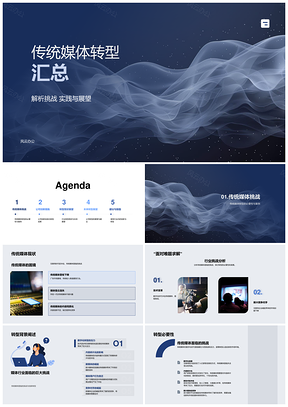 2025传统媒体转型挑战实践案例策略展望PPT模板