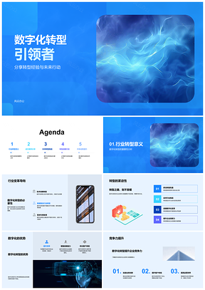 2025数字化转型战略驱动企业创新竞争力PPT模板