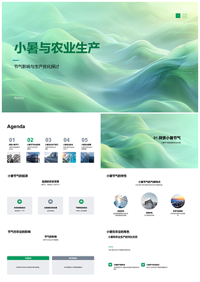2025小暑节气农作物生产策略技术优化PPT模板