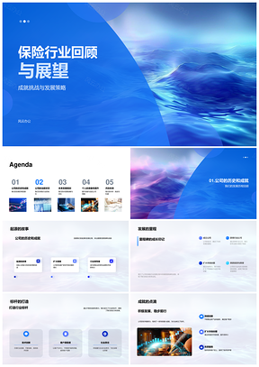 2025保险业竞争战略与领军品牌发展布局PPT模板