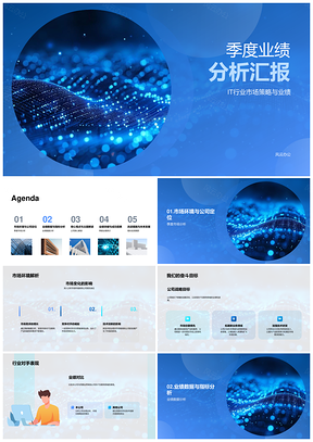 2025IT行业季度业绩分析市场战略竞争策略突破PPT模板