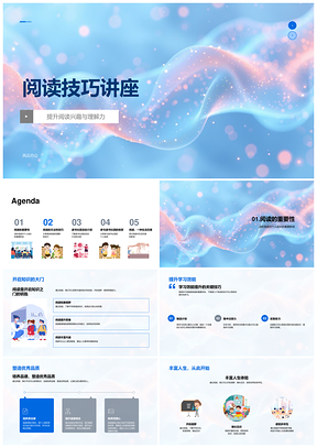 2025阅读技巧讲座方法社团数字化阅读重要性PPT模板