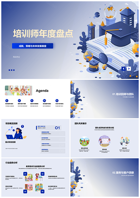 2025培训师年度成就策略突破项目未来展望PPT模板
