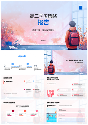 2025高二高效学习策略时间管理定制计划PPT模板