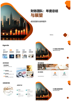 2025财务团队年度总结展望成功提效项目优秀表现PPT模板