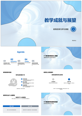 2025教育成就创新教学改革潜能展望PPT模板