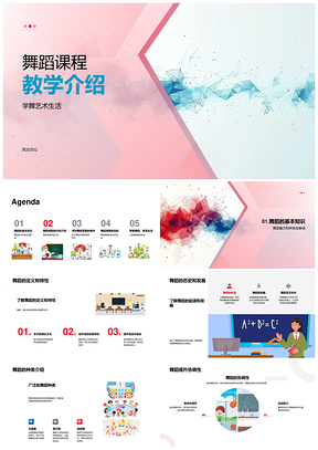 2025舞蹈课程技能历史种类协调素养编排热情PPT模板