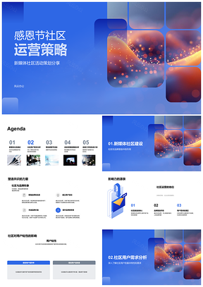 2025感恩节社区运营策略用户需求品牌粘性活动设计分析优化PPT模板