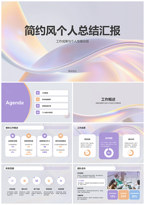 2025个人发展成果项目协作总结汇报PPT模板
