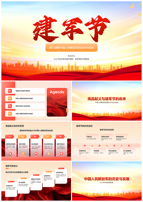 2025中国人民解放军建军节南昌起义历史发展现代化建设科普PPT模板