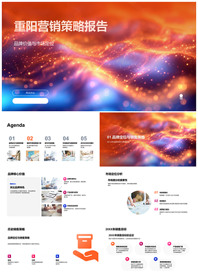 2025重阳老年消费趋势产品营销策略合作服务分析报告PPT模板