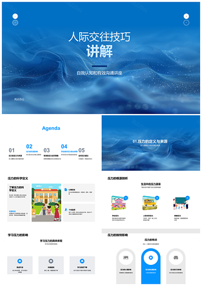 2025初中人际交往心理健康与压力管理教育PPT模板