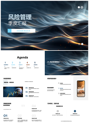 2025保险业风险管理季度成果与计划汇报PPT模板
