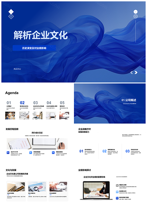 2025企业文化创新团队客户驱动业绩提升竞争力影响投资者PPT模板