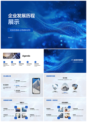 2025企业发展历程核心价值创新贡献纪念PPT模板