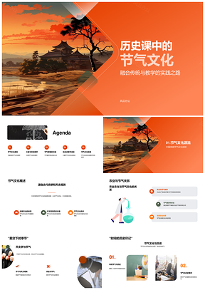 2025古代中国大暑节气农业天文历史教学PPT模板