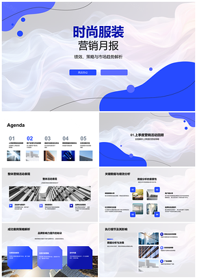 2025时尚服装营销月报绩效策略市场趋势数据用户满意度社交媒体PPT模板