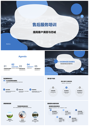 2025售后培训客户满意忠诚沟通技巧服务策略反馈解决专业心态PPT模板